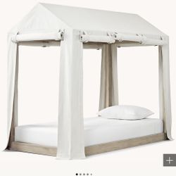 Restoration Hardware Cole bed, with tent