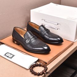 GG Men’s Leather Shoes With Box 2026 New 