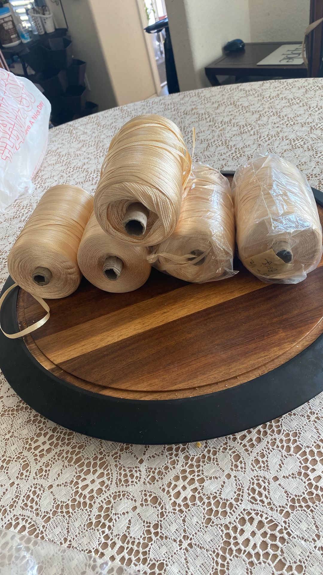 Cinta Dorada Para Tejido De Macramé