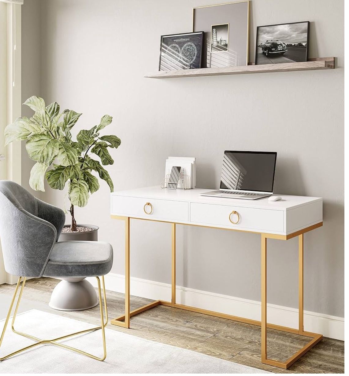 Vanity Desk With Or Without Makeup Mirror 