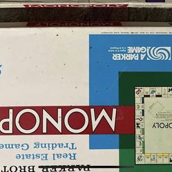 Vintage Monopoly Board Game 1970s