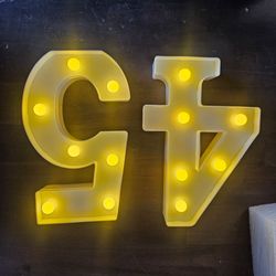 4 and 5  battery powered lights