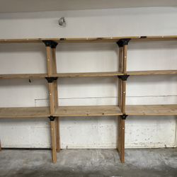 garage tool / storage rack,  wood, durable 