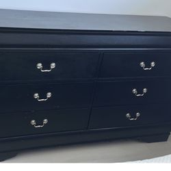 Black Wooden Dresser 