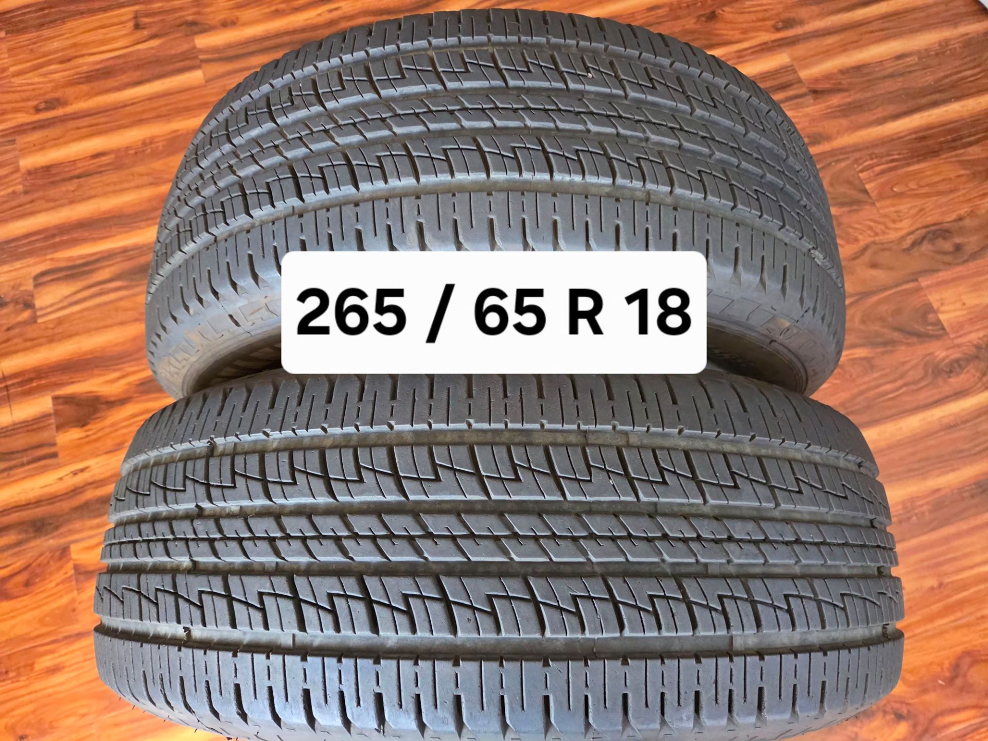 265 / 65 R 18 (2) TIRES ADVANTA for Sale in Rialto, CA - OfferUp