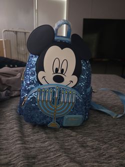 Loungefly Disney Mickey Mouse Hanukkah Mini Backpack