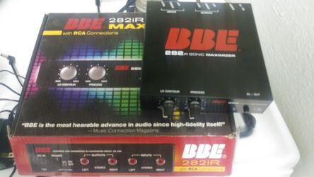 BBE 282iR Desktop Sonic Maximizer With Unbalanced RCA And 3.5mm Connections