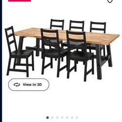 Ikea Wooden Table And Chairs