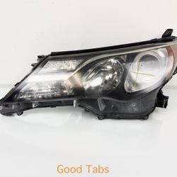 2013-2015 Toyota Rav4 Halogen Left Side Headlight Assembly OEM