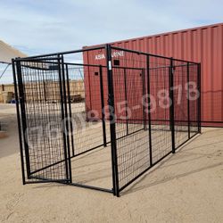 14x5x6 Extra Large Outdoor Welded Wire Dog Kennel Playpen 1 3/8 Pole 8 Gauge Mesh 