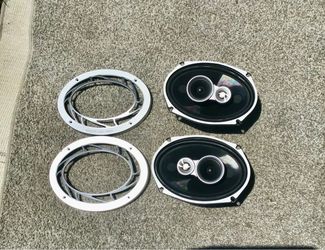 Memphis Car Audio 6x9 Speakers Pair with Grilles