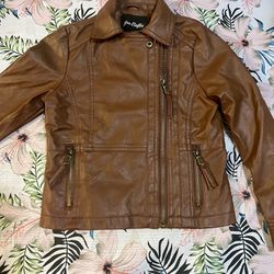 New Leather Kids Jacket Size 4-5 