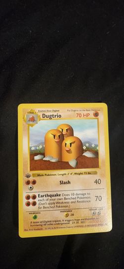 Dugtrio 1st Edition Shadowless - Pokemon