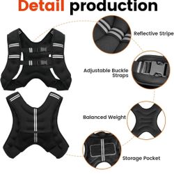 Weighted Vest . Black