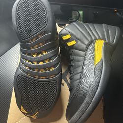 Jordan 12 Black Taxi Size 8.5 Used