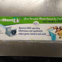 Flex Mount UV air purifier for HVAC systems.