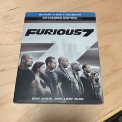 Furious 7 Extended Edition Blu Ray + DVD