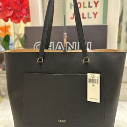 RL Large Tote Bag Leather Inside And Out Side . Brand New With Tag And Dust Bag 