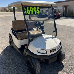 WHITE 2020 CLUB CAR TEMPO GOLF CART WITH LITHIUM BATTERIES 2 PASSENGER ***QUEEN CREEK SALE***