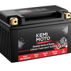 LiFePO4 12v 6Ah Lithium Battery for Motorcycle/ Lawn Mower /ATV/ UTV