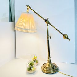 Pimlico Lamp Antique Burnished Brass. Visual Comfort Vintage Floor Lamp . Reading Lamp .writing Lamp 