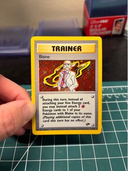 Pokemon Blaine Trainer Holo