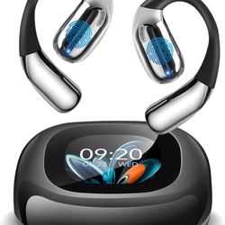 AI Translation Earbuds Real Time, LCD Touchscreen Real-Time Translator for 144 Languages & Accents Includes Free Subscription Translation Device Earph