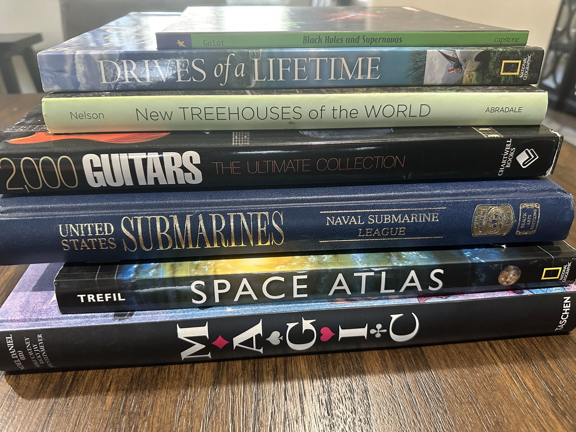 Coffee Table Book Bundle – Space, Magic, Guitars, Submarines & More