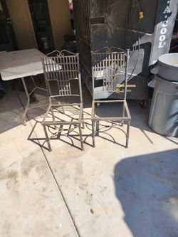 Wrought iron chairs