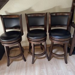 3 Swivel Bar Stools – $60 OBO (Must Pick Up) 