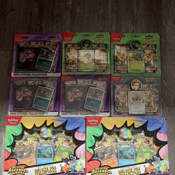 Pokemon ascended heroes / deluxe pen collection & blister bundle & Tech Sticker collection LOT