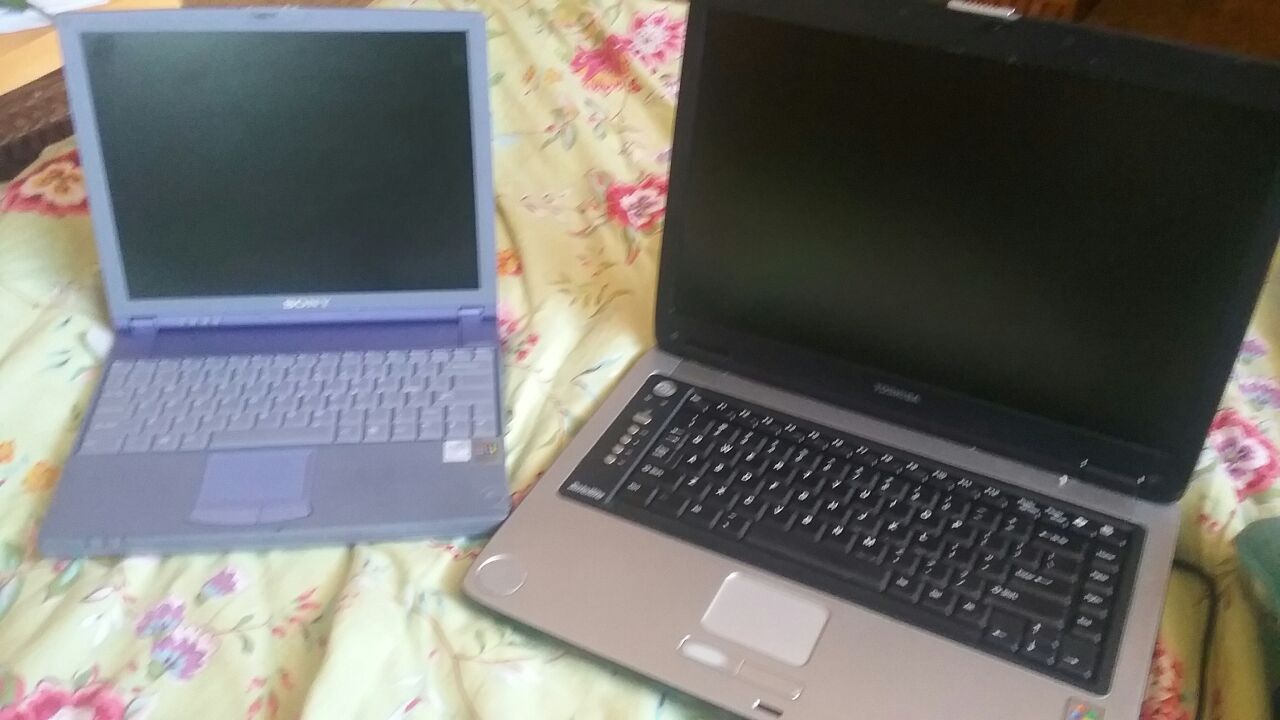 TOSHIBA SATELLITE & SONY NOTEBOOK (PARTS- AS IS)