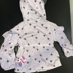 Disney Minnie Mouse Polka Dot Jacket in Pink and White