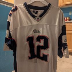 NFL Tom Brady #12 Reebok On Field Jersey Sz 52