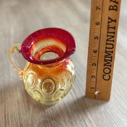 5" Amberina Glass Mini Pitcher / Creamer