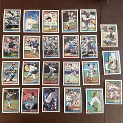 1991 Topps Baseball Rare “Bold Back" SP, Tough To Find Lot of 23