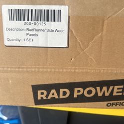 *New Rad Runner Power Bike Wood Panels