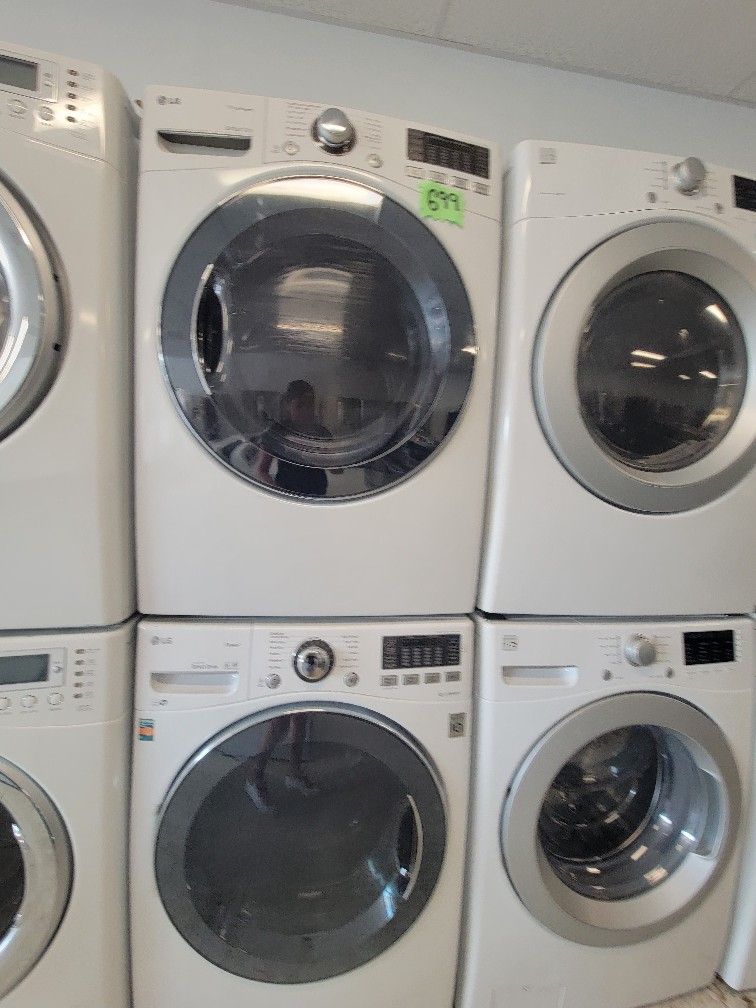 LG Front Load Washer And Electric Dryer Set Used In Good Condition With 90day's Warranty 