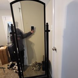 Metal Frame Standing Mirror