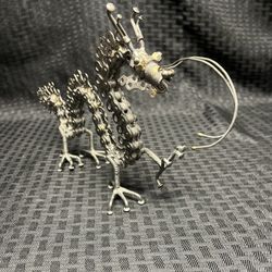 Chain Creations Metal Art Chinese Dragon Figurine 