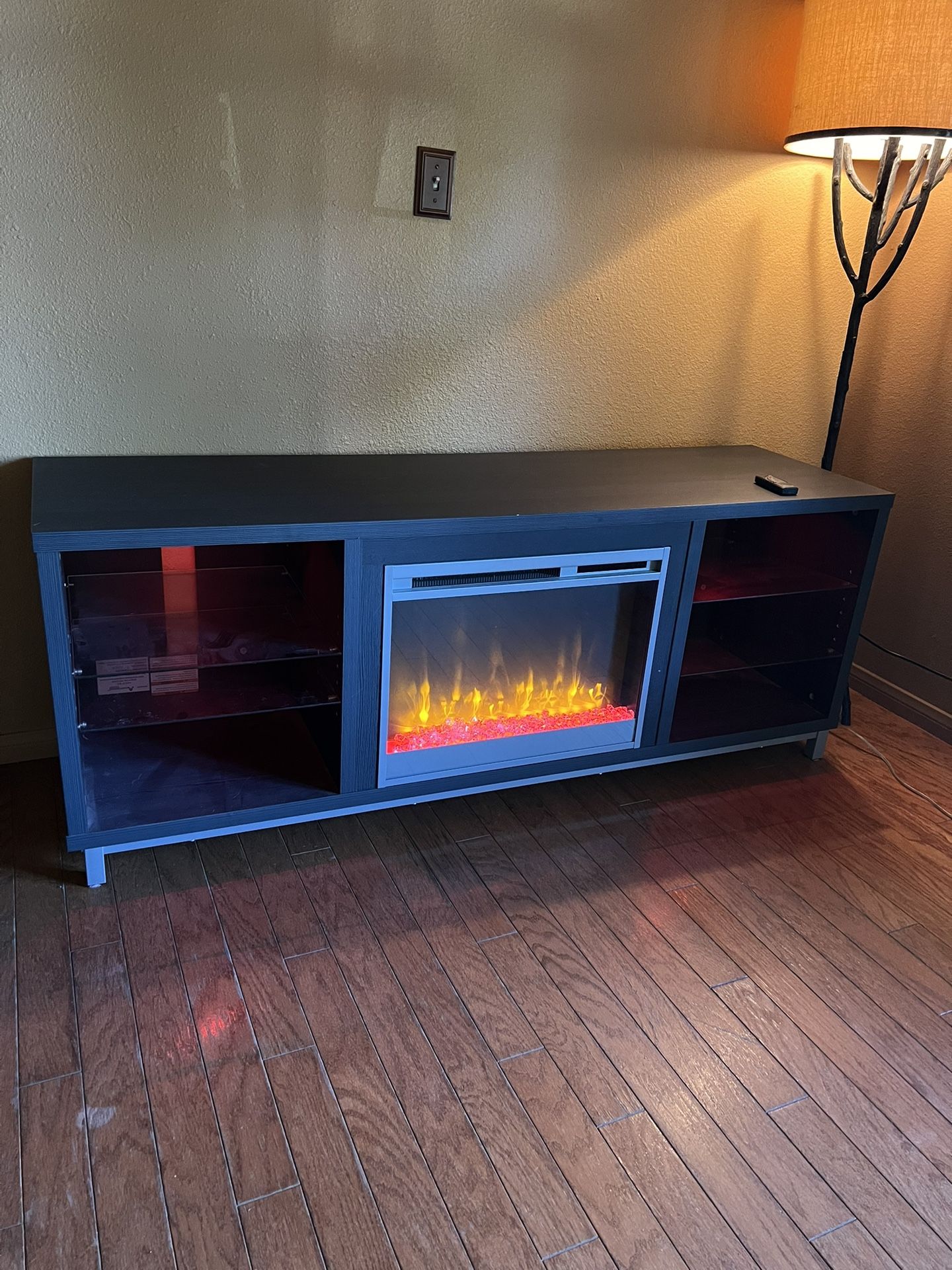 Tv Stand With fireplace