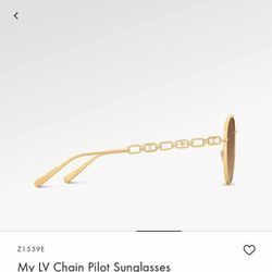 Louis Vuitton Chain Pilot Sunglasses 