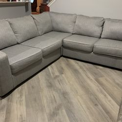 Sectional Couch Sofa Light Gray  99x99 