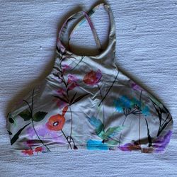 Floral Halter Top Swim Suit