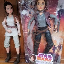 Lot Of 2 - Star Wars Jedi Large Action Figure Doll Toys New In Package!!