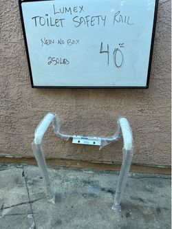 Toilet safety rail