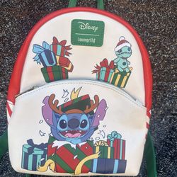 Loungefly Disney Lilo & Stitch Holiday Mini Backpack
