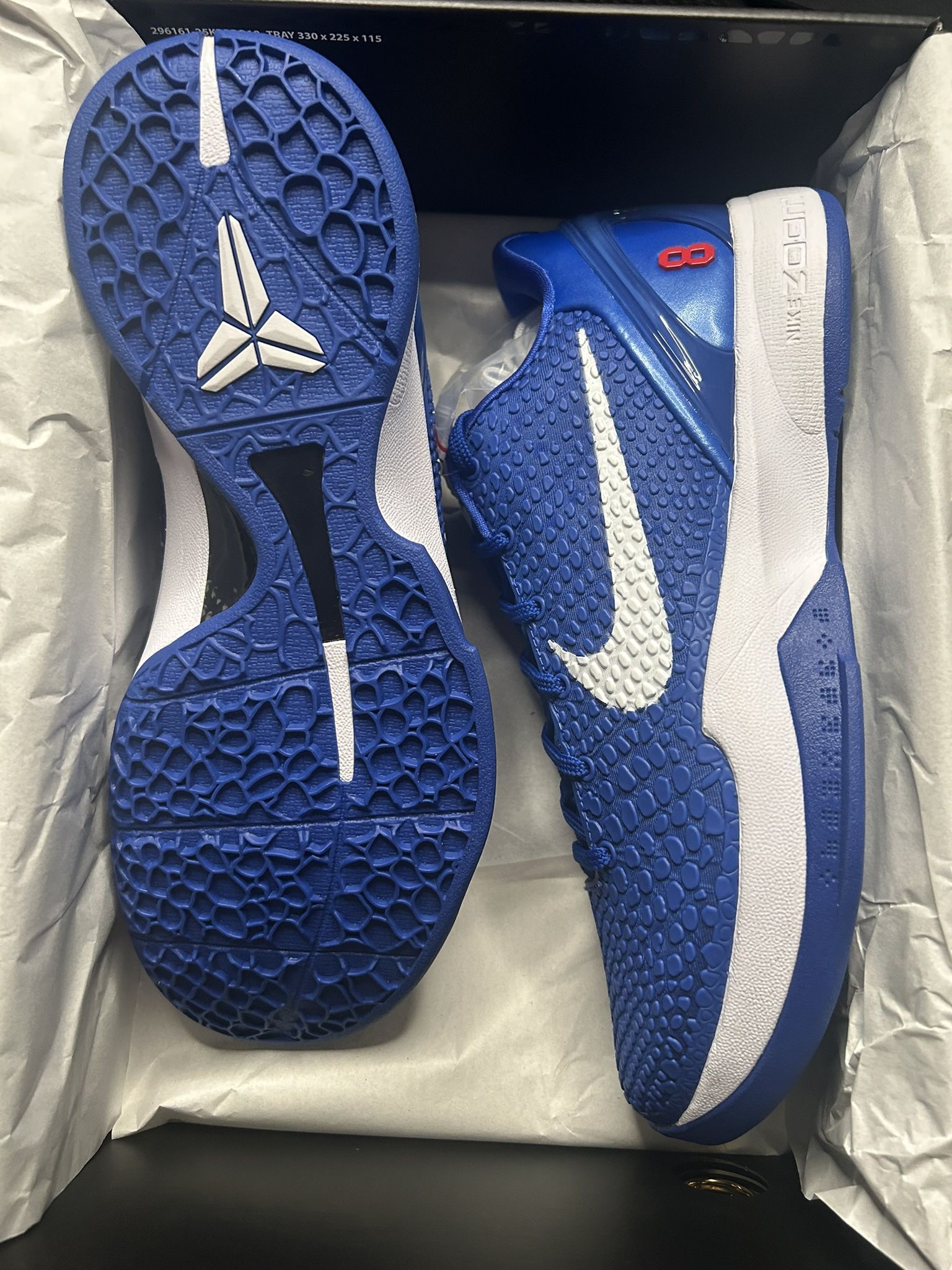 Kobe 6 Dodgers Size 9.5 New 