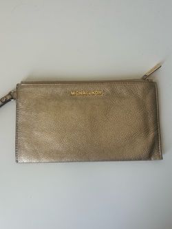 Michael Kors Metallic Gold Wristlet