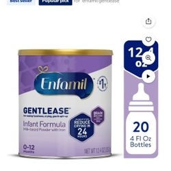 Enfamil Gentlease Powder Baby Formula with Iron, 12.4 oz